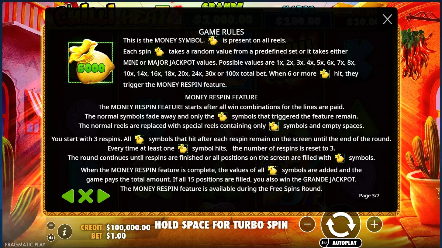 Chilli Heat game rules